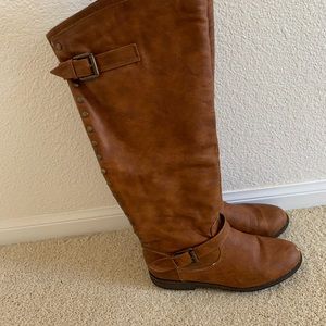Bamboo Brown Boots Size 10
